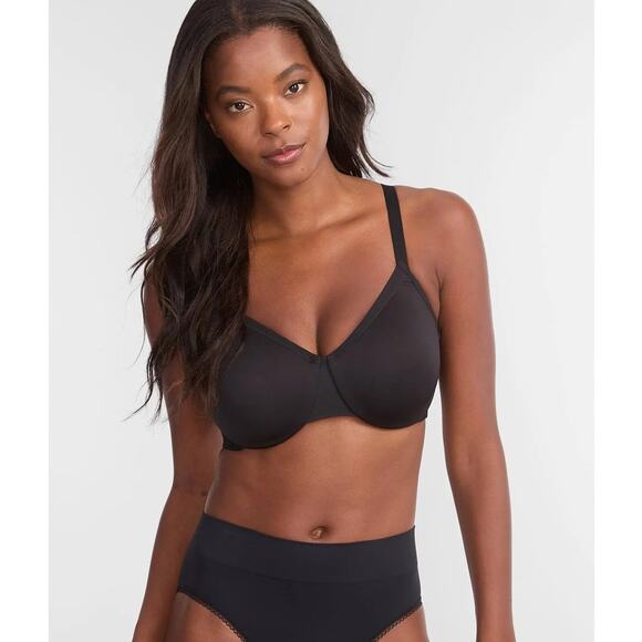 Wacoal 855263 Classic Reinvention Full Figure Underwire Bra black sz 34DD new - Picture 1 of 6